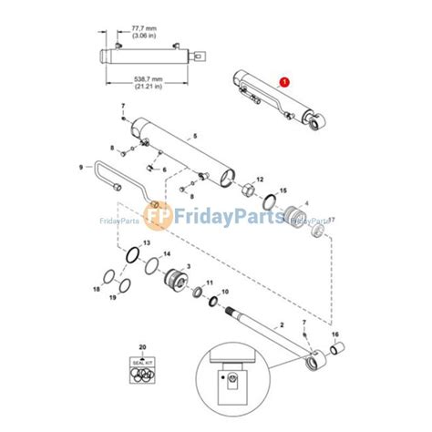 bobcat s650 tilt cylinder